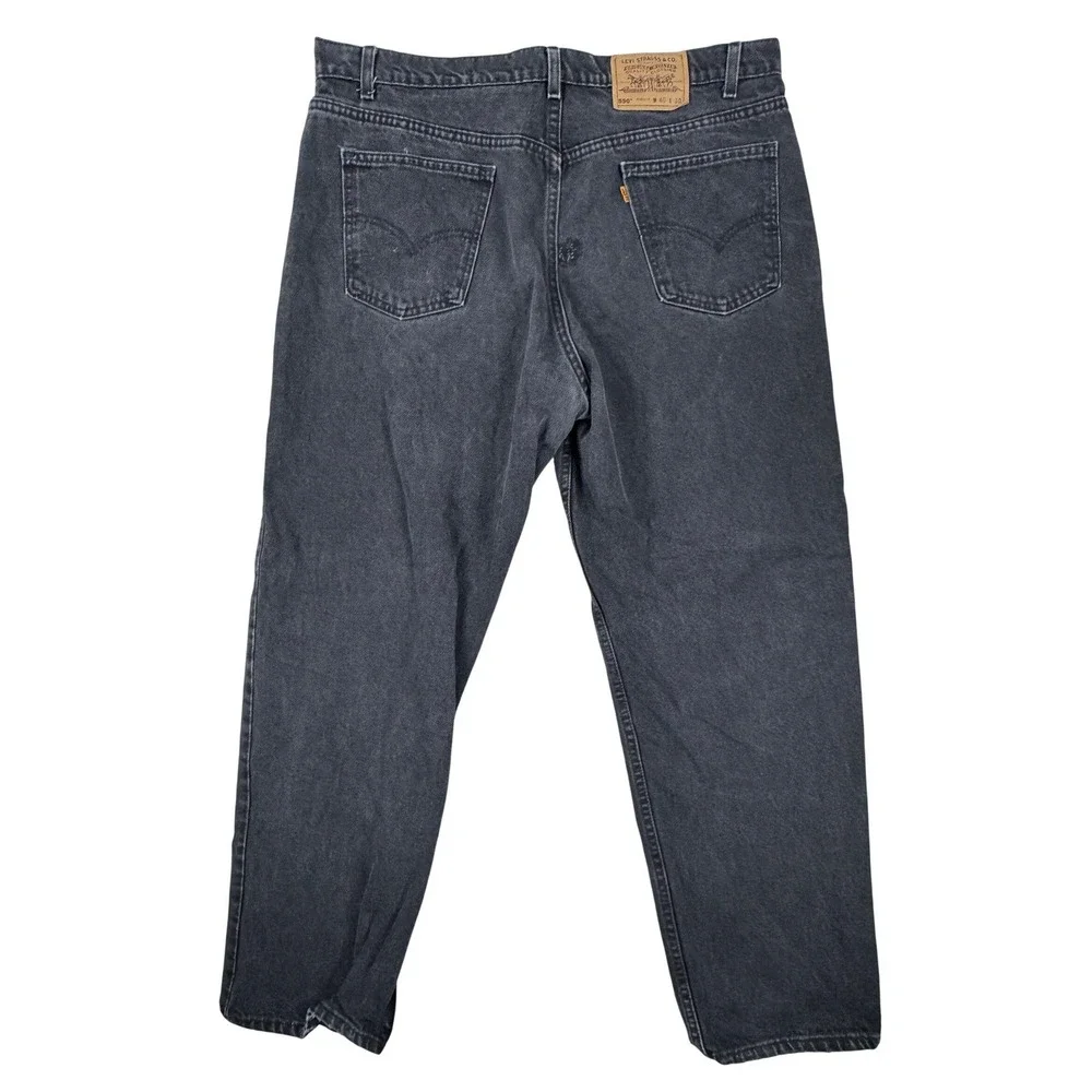 Vintage Levis 550 Orange Tab Relaxed Fit Black Jeans‎ Made in USA 40x30 Mens